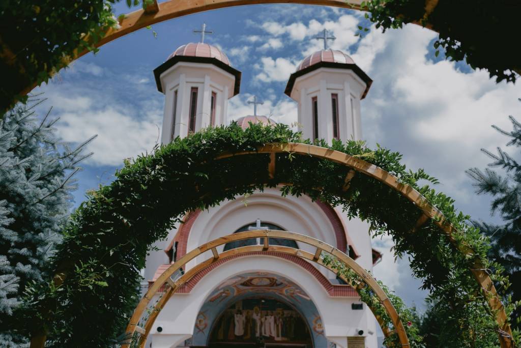 Traditional Wedding Church in Cluj, Romania