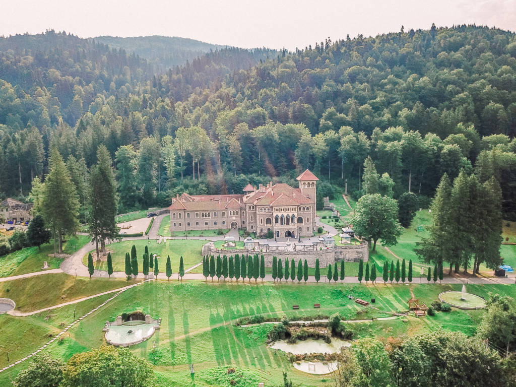 Cantacuzino Castle Aerial View