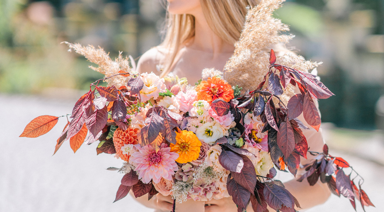 autumn wedding bridal bouquet